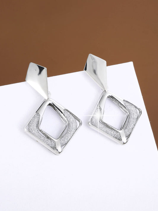 1Pair Geometric Drop Earrings